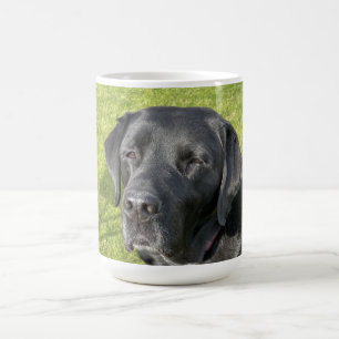 Altes schwarzes Labor Kaffeetasse