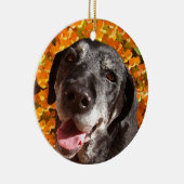Altes schwarzes Labrador Keramik Ornament (Rechts)