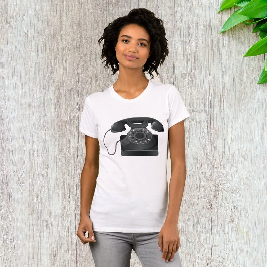 Altes Schwarzes Telefon - T - Shirt