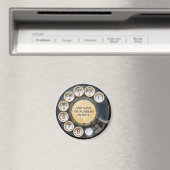 Altes Schwarzes Wählscheiben-Telefon mit Gebrauchs Magnet (In Situ (Geschirrspüler))