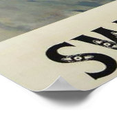 Altes Schweizer Skiposter Poster (Ecke)