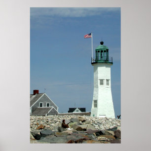 Altes Scituate Leuchtturm-Foto Poster