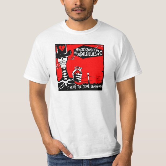 Altes Scratch-I hört den Teufel lachen T-Shirt (Vorderseite)