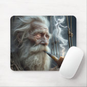 Altes Seaman Rauchen ein Stück Mousepad (Mit Mouse)