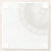 Altes Seediagramm, Schmutz Glasuntersetzer (Rückseite)