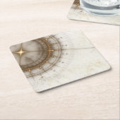Altes Seediagramm, Schmutz Rechteckiger Pappuntersetzer (angewinkelt)