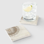 Altes Seediagramm, Schmutz Steinuntersetzer (Seitenansicht)