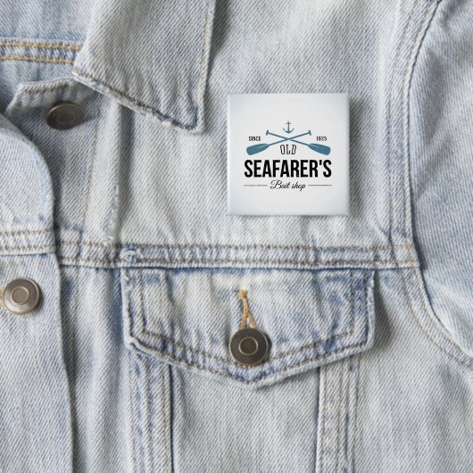 Altes Seemann-Köder-Geschäft Button (Beispiel)