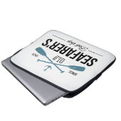 Altes Seemann-Köder-Geschäft Laptopschutzhülle (Vorne Knopf)