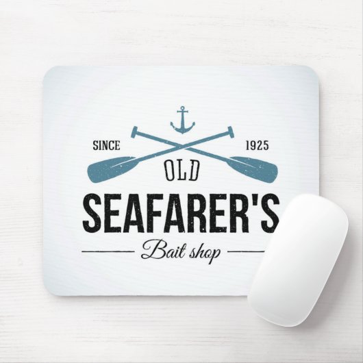 Altes Seemann-Köder-Geschäft Mousepad (Mit Mouse)