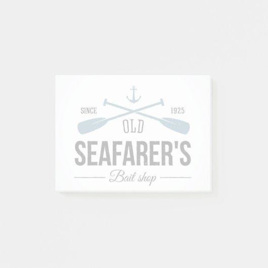 Altes Seemann-Köder-Geschäft Post-it Klebezettel (Vorderseite)