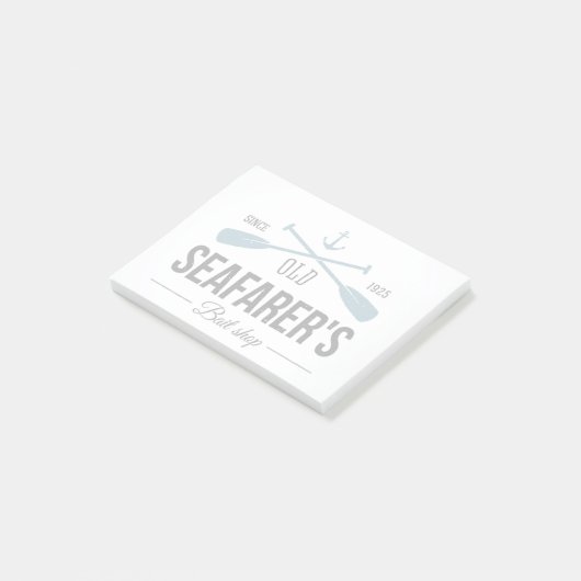 Altes Seemann-Köder-Geschäft Post-it Klebezettel (angewinkelt)