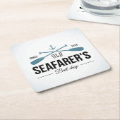 Altes Seemann-Köder-Geschäft Rechteckiger Pappuntersetzer (angewinkelt)