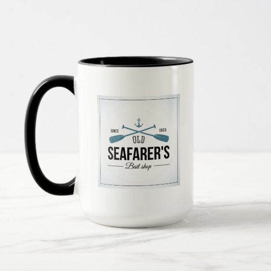 Altes Seemann-Köder-Geschäft Tasse (Links)