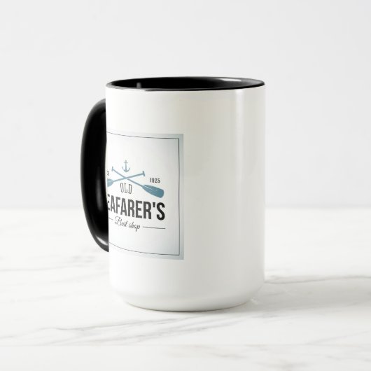 Altes Seemann-Köder-Geschäft Tasse (Vorderseite Links)