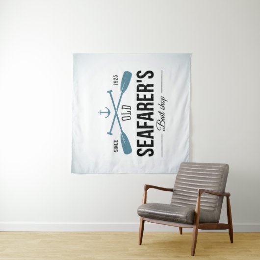 Altes Seemann-Köder-Geschäft Wandteppich (Beispiel)