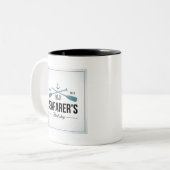 Altes Seemann-Köder-Geschäft Zweifarbige Tasse (Vorderseite Links)