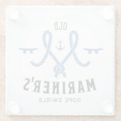 Altes Seemann-Plakat Glasuntersetzer (Rückseite)