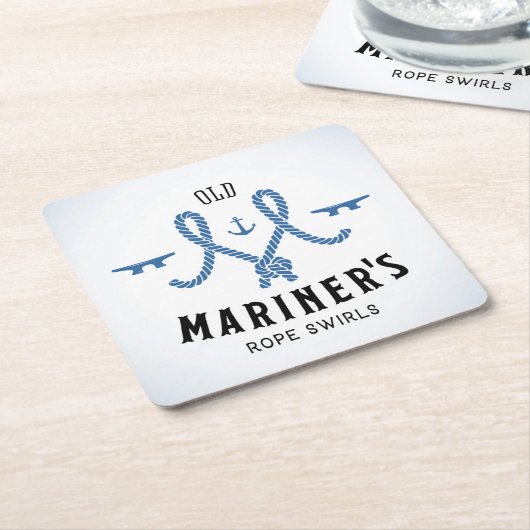 Altes Seemann-Plakat Rechteckiger Pappuntersetzer (angewinkelt)