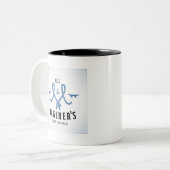 Altes Seemann-Plakat Zweifarbige Tasse (Vorderseite Links)