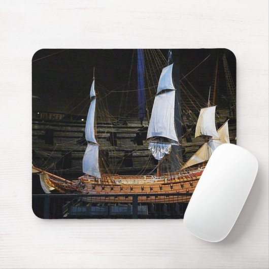Altes Segelboot mousepad (Mit Mouse)