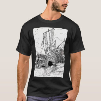 Altes Segelschiff aus dem 17. Jahrhundert etc. T-Shirt
