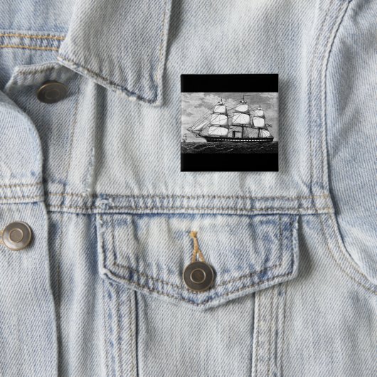 Altes Segelschiff Button (Beispiel)