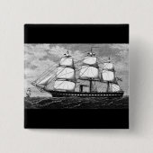 Altes Segelschiff Button (Vorderseite)