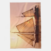 Altes Segelschiff-Geschirrtuch Geschirrtuch (Vertikal)