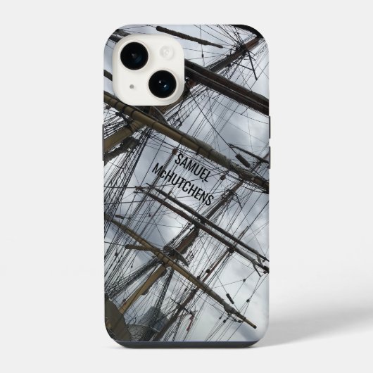 Altes Segelschiff iPhone Hülle (Rückseite)