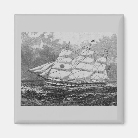 Altes Segelschiff Magnet (Vorne)