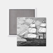 Altes Segelschiff Magnet (Vorderseite/Rückseite)