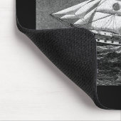 Altes Segelschiff-Mauspad Mousepad (Ecke)