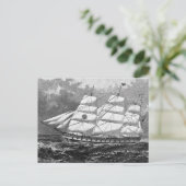 Altes Segelschiff Postkarte (Stehend Vorderseite)