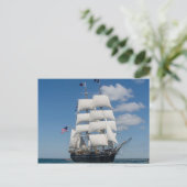 Altes Segelschiff Postkarte (Stehend Vorderseite)