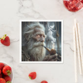 Altes Segler Rauchen ein Stück Serviette (Beispiel)