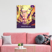 Altes Shanghai Jahrgang Reise Yu Yuan Garden Leinwanddruck (Insitu (Wohnzimmer))