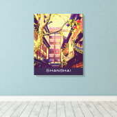 Altes Shanghai Jahrgang Reise Yu Yuan Garden Leinwanddruck (Insitu (Holzboden))