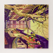 Altes Shanghai Jahrgang Reise Yu Yuan Garden Puzzle (Horizontal)