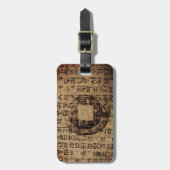 Altes Siegel, Wohlbefinden, Tee und Tao - China Gepäckanhänger (Vorderseite vertikal)