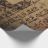 Altes Siegel, Wohlbefinden, Tee und Tao - China Geschenkpapier (Ecke)