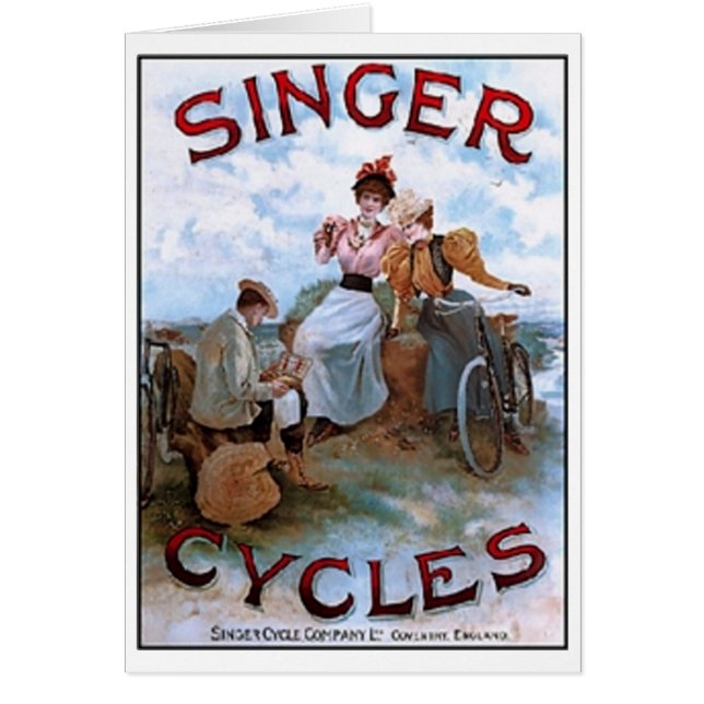 Altes Singer Fahrrad Anzeige (Vorne)