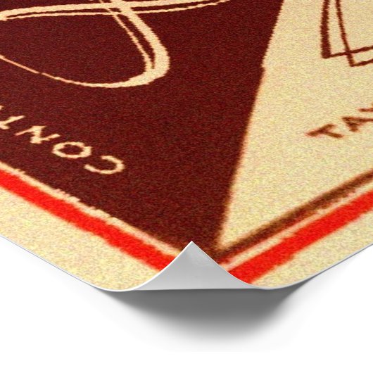 altes Skool-Bierposter Poster (Ecke)