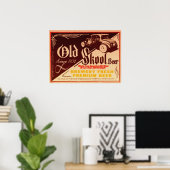 altes Skool-Bierposter Poster (Heimbüro)