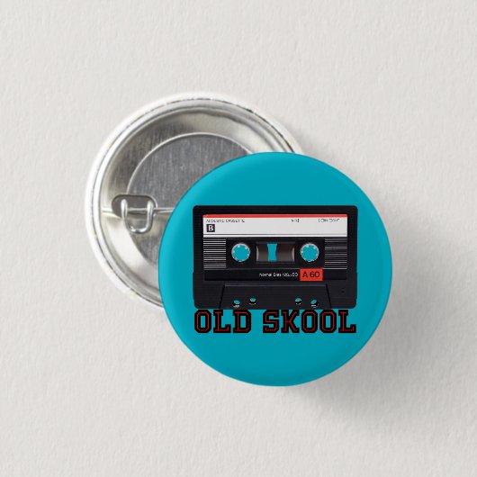 Altes Skool - Kassette Button (Vorne & Hinten)