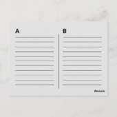 Altes Skool Orange Cassette Mix Tape Postkarte (Rückseite)