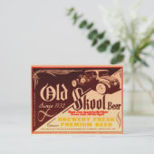 altes Skool Postkarte (Stehend Vorderseite)