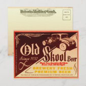 altes Skool Postkarte (Vorne/Hinten)