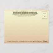 altes Skool Postkarte (Rückseite)