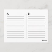 Altes Skool-Rot- und Black Cassette-Mix-Band Postkarte (Rückseite)